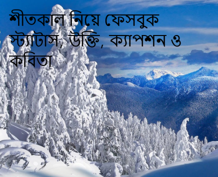 শীতকাল নিয়ে ফেসবুক স্ট্যাটাস, উক্তি, ক্যাপশন ও কবিতা