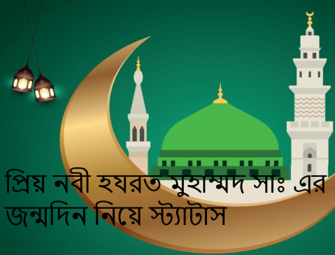 প্রিয় নবী হযরত মুহাম্মদ সাঃ এর জন্মদিন নিয়ে স্ট্যাটাস